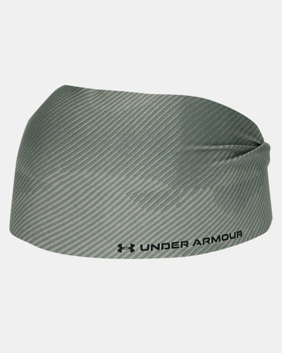 Unisex UA Light Stretch Headband in Green image number 3